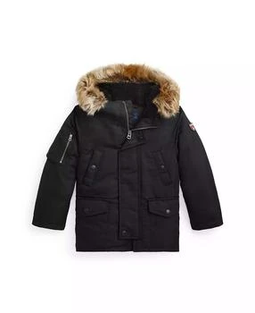 Ralph Lauren | Toddler and Little Boys Artificial-fur-Trim Down Parka Jacket,商家Macy's,价格¥1260