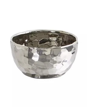 NEARLY NATURAL | 8.75" Designer Silver-Tone Bowl,商家Macy's,价格¥247