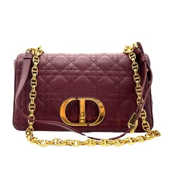 [二手商品] Dior | Dior Dior Caro  Leather Shoulder Bag (Pre-Owned) 6.3折