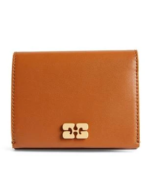 Ganni | Recycled Leather Bou Trifold Wallet 
