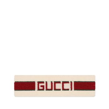 商品Gucci | 【预售3-7天】GUCCI/古驰 女士绿红拼色弹性面料条纹发带 499681 3G086 9266,商家IWCOCO,价格¥2088图片