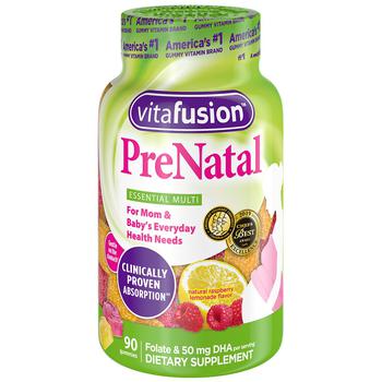 商品Vitafusion | Prenatal Gummy Vitamins Raspberry Lemonade,商家Walgreens,价格¥115图片