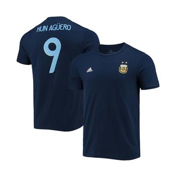 亚历山大王联名阿迪达斯, Adidas | Men's Sergio Aguero Navy Argentina National Team Amplifier Name Number T-shirt商品图片 7.9折