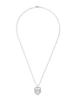 推荐Double Coeurs 18K White Gold & Diamond Pendant Necklace商品