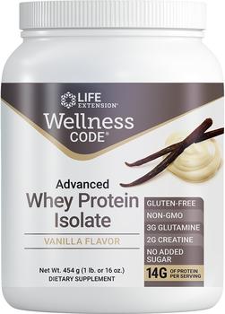 商品Life Extension | Life Extension Wellness Code® Advanced Whey Protein Isolate, Vanilla (454 Grams),商家Life Extension,价格¥171图片