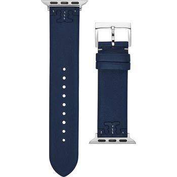 Tory Burch | Women's McGraw Navy Band For Apple Watch® Leather Strap 38mm/40mm商品图片,