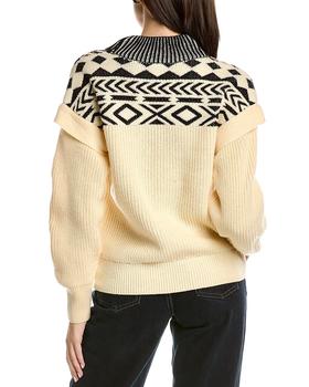 Design History | Design History Mock Neck Wool-Blend Sweater商品图片,2.4折