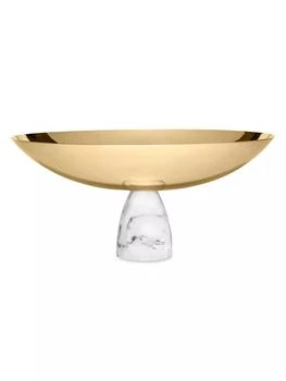 ANNA New York | Coluna Carrara Marble & Steel Fruit Bowl,商家Saks Fifth Avenue,价格¥1876