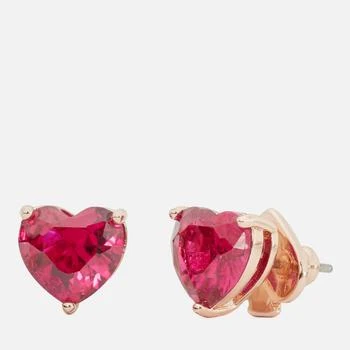 Kate Spade | Kate Spade Heart Gold-Plated Cubic Zirconia Earrings 额外7折, 独家减免邮费, 额外七折