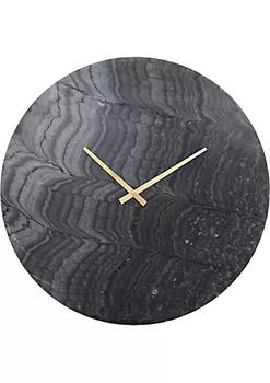 商品Signature Home Collection | 24" Charcoal Gray Marble Design Round Wall Clock,商家Belk,价格¥2295图片