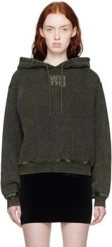 Alexander Wang | Khaki Glittered Hoodie 5.2折