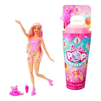 Barbie | Pop Reveal Fruit Series Strawberry Lemonade Doll, 8 Surprises Include Pet, Slime, Scent & Color Change,商家Macy's,价格¥148