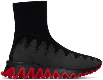 Christian Louboutin | Black Sharky Sock Sneakers商品图片,独家减免邮费
