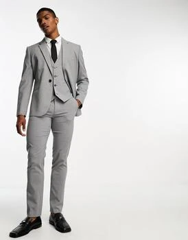 ASOS | ASOS DESIGN slim suit trousers in grey,商家ASOS,价格¥276
