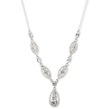 商品Givenchy | Crystal Trio Lariat Necklace, 16" + 3" extender,商家Macy's,价格¥487图片