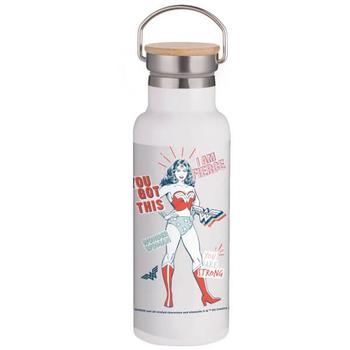 推荐Wonder Woman You Got This Portable Insulated Water Bottle - White商品