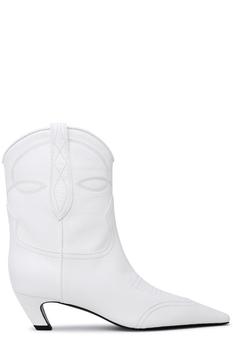Khaite | Khaite Embroidered Pointy-Toe Cowboy Boots商品图片,7.6折