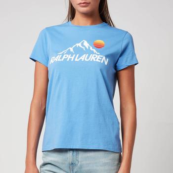 推荐Polo Ralph Lauren Women's Ski Short Sleeve-T-Shirt - Summer Blue商品