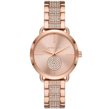 推荐Women's Portia Rose Gold-Tone Stainless Steel Bracelet Watch, 36mm商品
