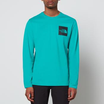 The North Face | The North Face Men's Long Sleeve Fine T-Shirt - Porcelain Green/TNF Black商品图片,6折