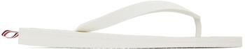 Thom Browne | White RWB Stripe Flip-Flops商品图片 