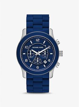 Michael Kors | Oversized Runway Navy-Tone Watch商品图片,9折