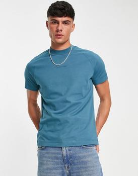 Calvin Klein cotton central logo t-shirt in blue - MBLUE,价格$64.37
