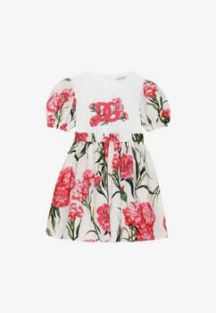 Dolce & Gabbana | Girls Carnation Print DG Dress,商家Thahab,价格¥2833