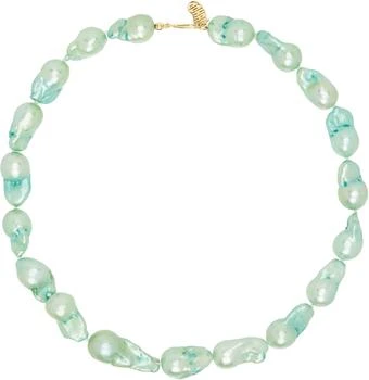 Gohar World | Green Host Baroque Pearl Necklace,商家Ssense US,价格¥3148