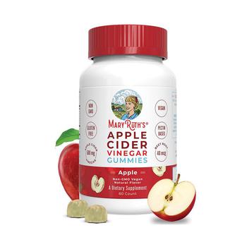 商品MaryRuth Organics | Apple Cider Vinegar Gummies, Apple, 60ct,商家Macy's,价格¥142图片