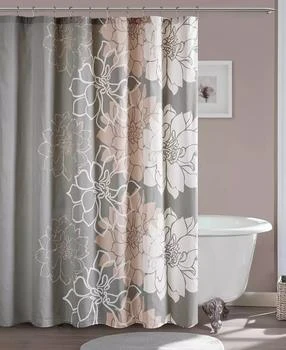 Madison Park | Lola Floral Cotton Shower Curtain, 72" x  72",商家Macy's,价格¥419