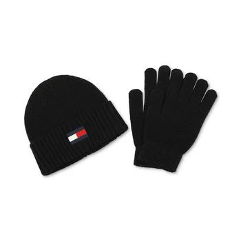 Tommy Hilfiger | Men's Embroidered Logo Beanie & Gloves Set 5.8折, 独家减免邮费