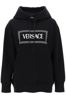 Versace | Versace Logo Embroidered Drawstring Hoodie 5.4折