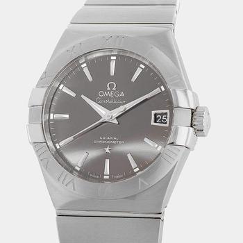 欧米茄星座怎么样, [二手商品] Omega | Omega Silver Stainless Steel Constellation Co-Axial Chronometer 123.10.35.20.02.002 Men's Wristwatch 38 MM商品图片 6.4折