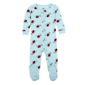 Leveret | Kids Footed Cotton Pajamas Helicopter Red,商家Premium Outlets,价格¥137
