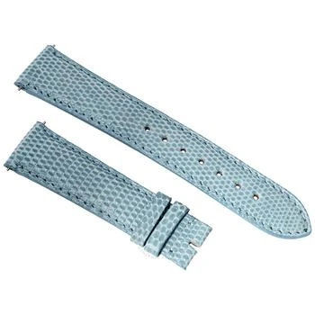 Hadley Roma | Shiny Sky Blue Lizard Leather Strap,商家Jomashop,价格¥256