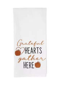 商品Grateful Hearts Gather Here Kitchen Towel图片