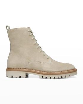 vince cabria, Vince | Cabria Suede Water-Repellant Combat Boots商品图片 