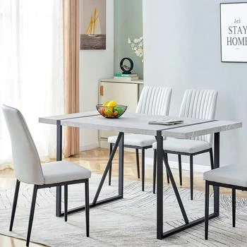 Simplie Fun | Dining Table Chairs Set for 4,商家Premium Outlets,价格¥4008