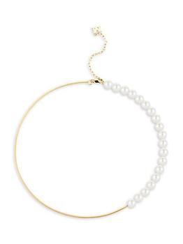 MATEO, MATEO | 14K Yellow Gold & 6MM Cultured Freshwater Pearl Demi Collar Necklace商品图片 