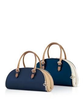 推荐Blue Skin Modular Leather Handbag商品