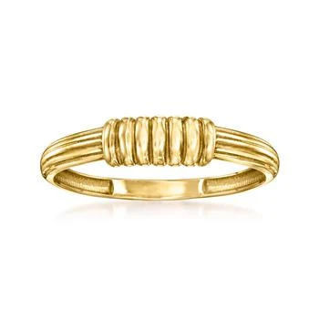Ross-Simons | Ross-Simons 18kt Yellow Gold Ribbed-Center Ring,商家Premium Outlets,价格¥1838