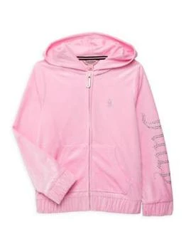 Juicy Couture | Girl's Velour Zip Hoodie 4.1折