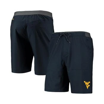 Columbia | Men's Navy West Virginia Mountaineers Twisted Creek Omni-Shield Shorts 独家减免邮费