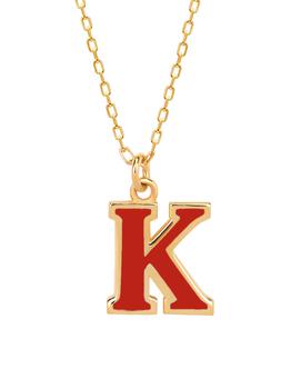 Gabi Rielle好不好, Gabi Rielle | Love in Bloom 14K Gold Vermeil Sterling Silver & Enamel Initial K Necklace商品图片 6折