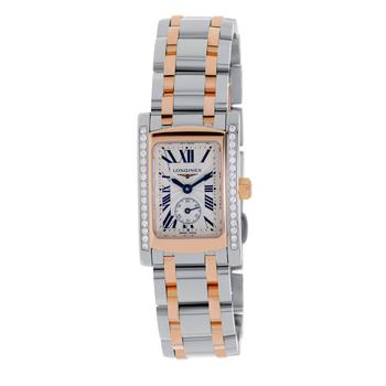 推荐Longines Dolce Vita Stainless Steel And 18K Rose Gold Quartz Women's Watch L51555797商品