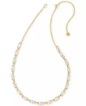 Kendra Scott | 14k Gold-Plate Cubic Zirconia Collar Necklace, 16" + 3" extender,商家Macy's,价格¥655