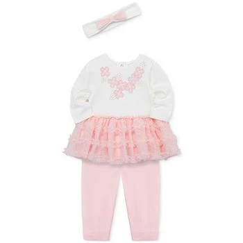 Little Me | Baby Girls Flowers 3-Pc. Tutu Top, Leggings & Headband Set,商家Macy's,价格¥217