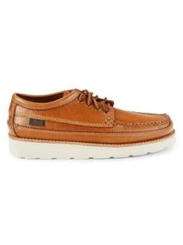 G.H. Bass | Clayton Chunky Leather Platform Boat Shoes,商家Saks OFF 5TH,价格¥671