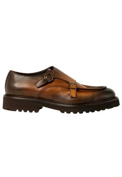 推荐Doucal's Deco Buckle Shoes Brown Du2738PHILUF159TC22商品